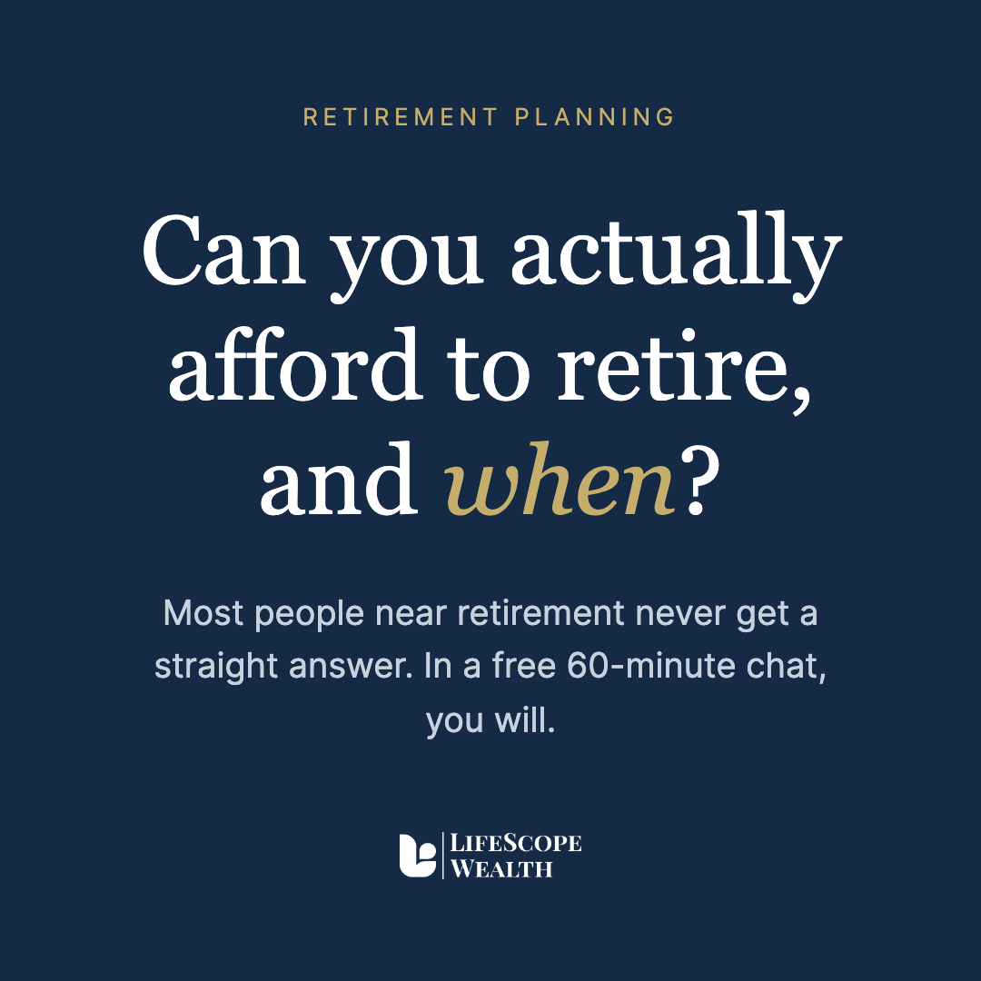 Retirement question callout ad creative